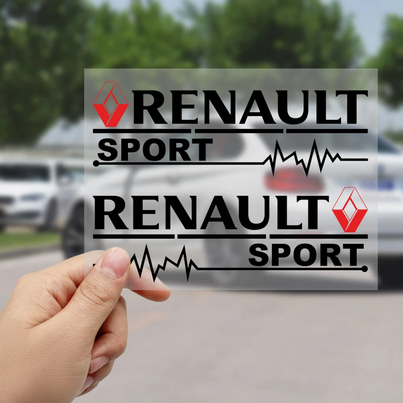 2 шт. наклейки на передний бампер для Renault Laguna Duster Logan Clio 4 Captur Sandero|Наклейки