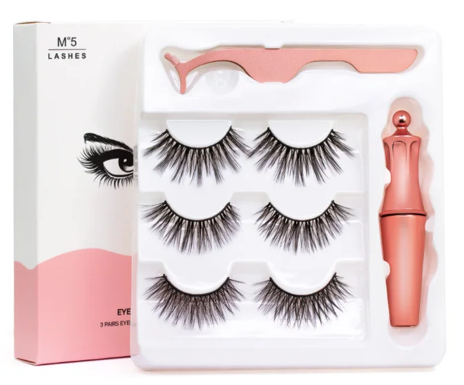 3Pairs Magnetic Eyelashes And Eyeliner Set 5 Magnet 3D False Eyelashes Natural Soft Wispy Faux Mink Magnetic Fake Lashes Makeup 3Pairs Magnetic Eyelashes And Eyeliner Set 5 Magnet 3D False Eyelashes Natural Soft Wispy Faux Mink Magnetic Fake Lashes Makeup