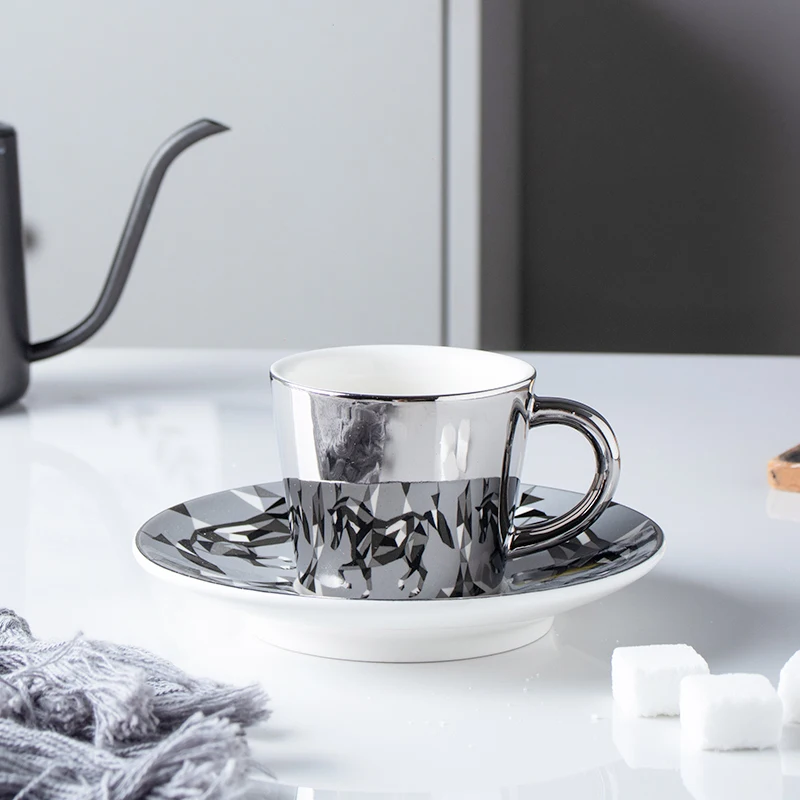 Креативная отражающая чашка с пандой, скандинавский мультяшный олень, анаморфная сова, чашка с зеркалом, кружка с оленем Дэвида - Цвет: Small 90ml