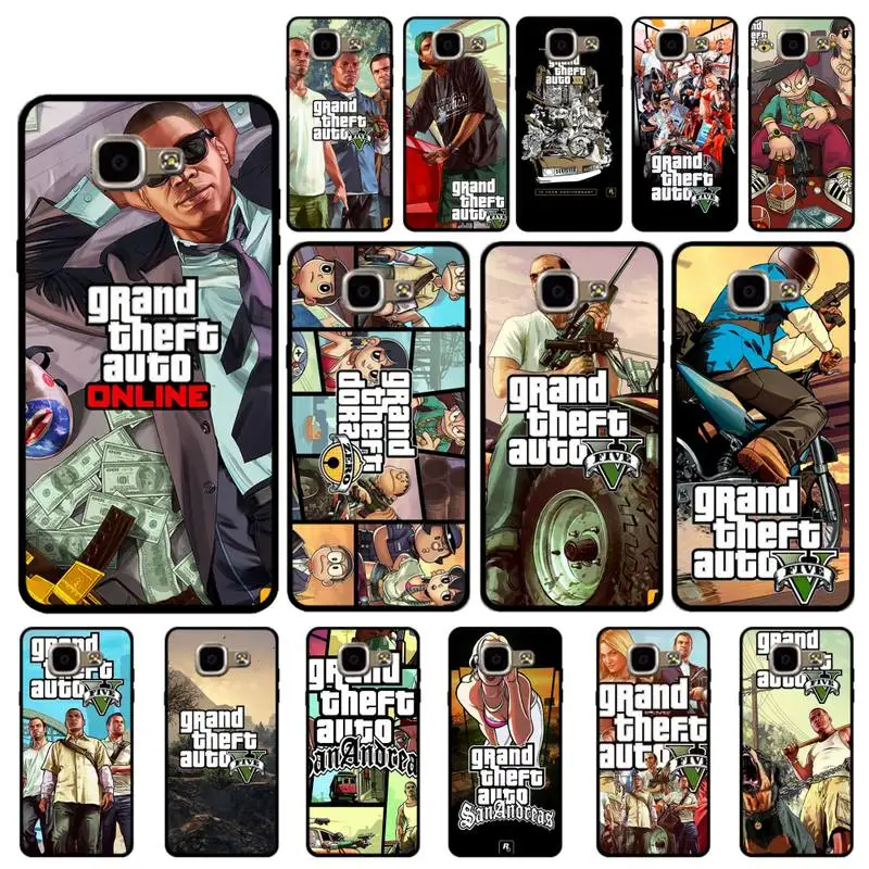 Babaite Rockstar GTA 5 Grand Theft Auto Bling Cute Phone Case для Samsung S6 S7 Edge S8 S9 Plus A40 50 70 A7 J5Prime J4Plus | Мобильные
