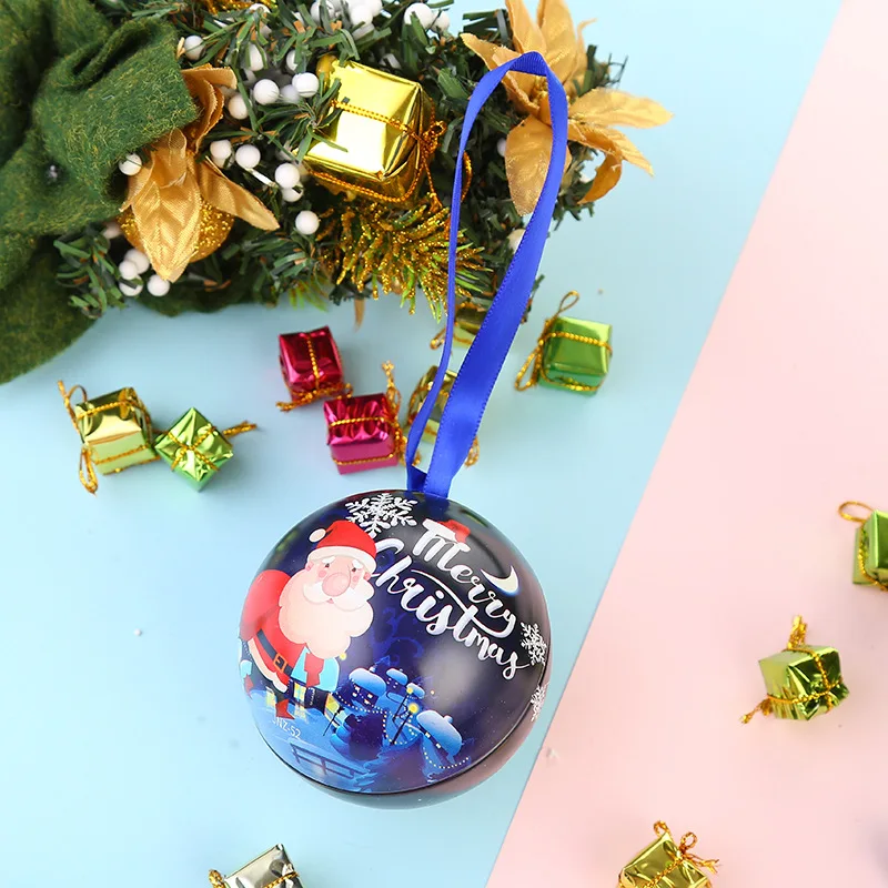 A-5 шт. металлический конфетный шар Рождественская елка кулон Детская красивая подарочная коробка для рождественского бала, рождественские украшения для дома