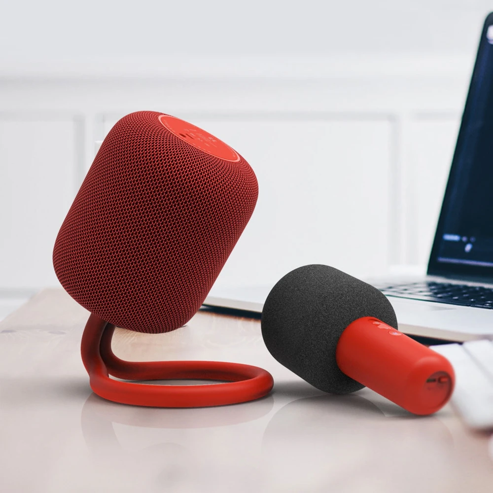 Xiaomi ULlife IK8 беспроводной Bluetooth динамик s рекордер портативный KTV ручной микрофон караоке динамик коробка звук громкий динамик - Цвет: Red
