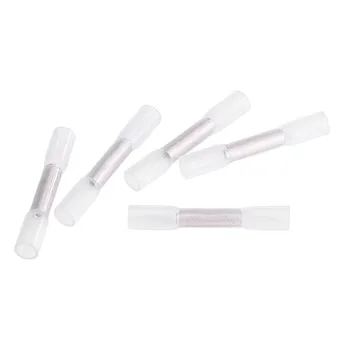 

100PCS Heat Shrink Butt Terminals Insulated Electrical Wire Connectors AWG 26-24 Cable Crimping Terminals Connector Kit