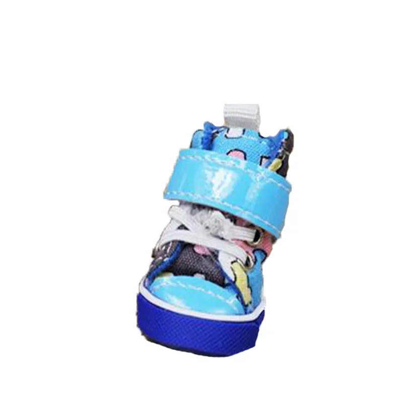 Модная обувь для собаки питомец собака сапоги прочный плюшевый Пудель золотой ретривер собака кошка обувь носки держать тепло Нескользящие товары для домашних животных - Цвет: Blue