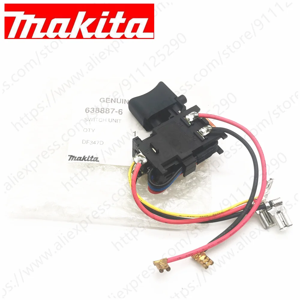 Interruttore Originale Per Makita Hp457D Df457Dwe Df457D Hp347D Df347D Hp457 Df347Dwe 638862-2 638887-6 Trapano Avvitatore A Batteria