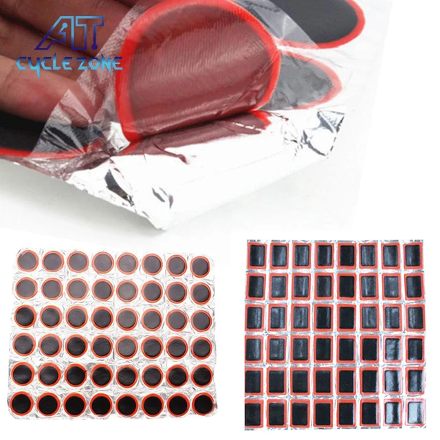 Bike Rubber Puncture Patches Round Square Bicycle Tire Tyre Rubber