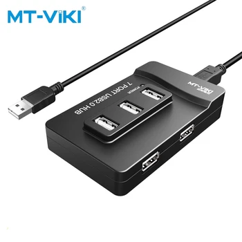 

MT-VIKI usb hub splitter 7-port usb2.0 hub Phone charging data reading mouse keyboard desktop extender MT-217
