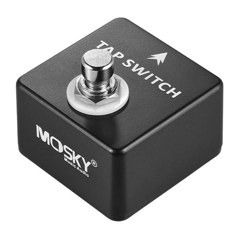 MOSKY 2 шт. гитарный Педальный переключатель ножной переключатель для гитары педаль эффектов металлический корпус для гитары Запчасти и аксессуары, переключатель и
