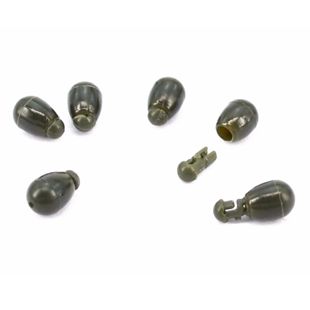 25pcs Plastic Quick Change Beads Hook Links Fishing Carp Terminal Tackle Method Feeder Match Green/Black | Спорт и развлечения