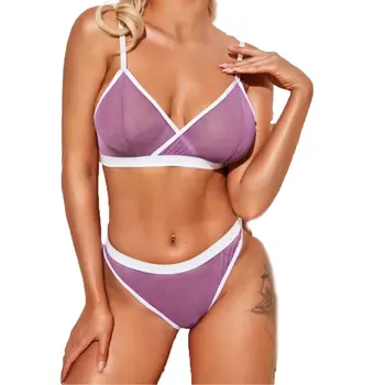 

Women Sexy Lingerie set Bar Panties set Mesh Lace Transparent Underwear See Through Party Club Night Clubwear Sleepwear