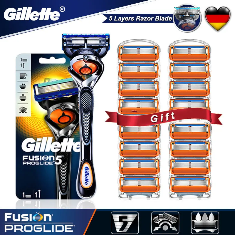 Оригинальная Мужская Ручная бритва Gillette Fusion Proglide станок для бритья лезвий