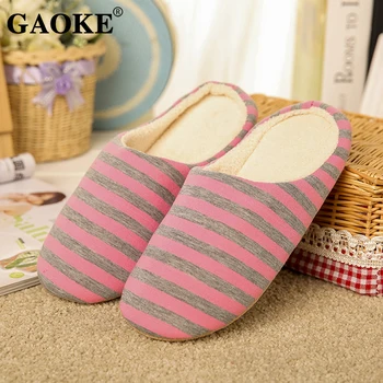 

2019 Woman Slippers Winter Woman Home Shoes Soft Plush Cotton Cute Slippers Floor Slippers Couples Shoes Home Furry Slippers