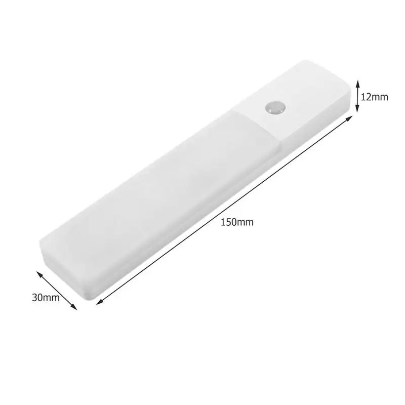  LED USB Chargeable Motion Sensor Night Light Human Body Induction Light Sensor Lamp for Wardrobe Co - 4000124463169