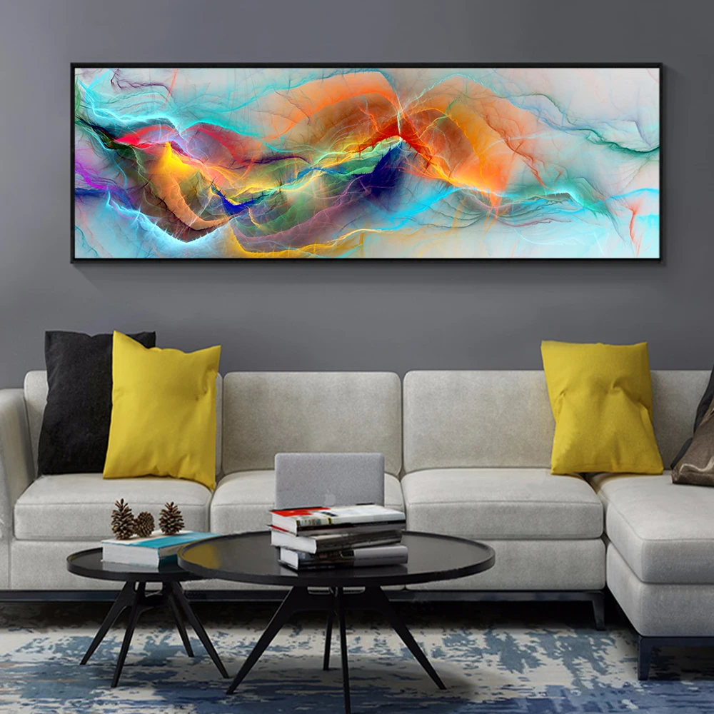 Grey Yellow Cloud Abstract