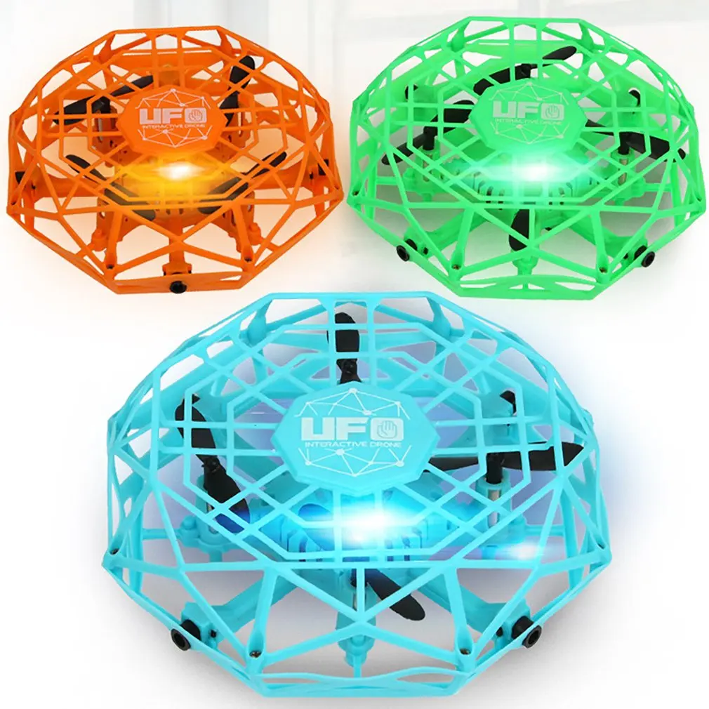 TL123 UFO Mini Drone Helicopter RC Quadcopter Sensing and Lights Indoor Toy Electronic Helicopter Toy Best Gift