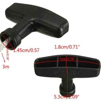 

New 1.2m Universal Generator Starter Handle Without Cover Pull Cord Line Rope