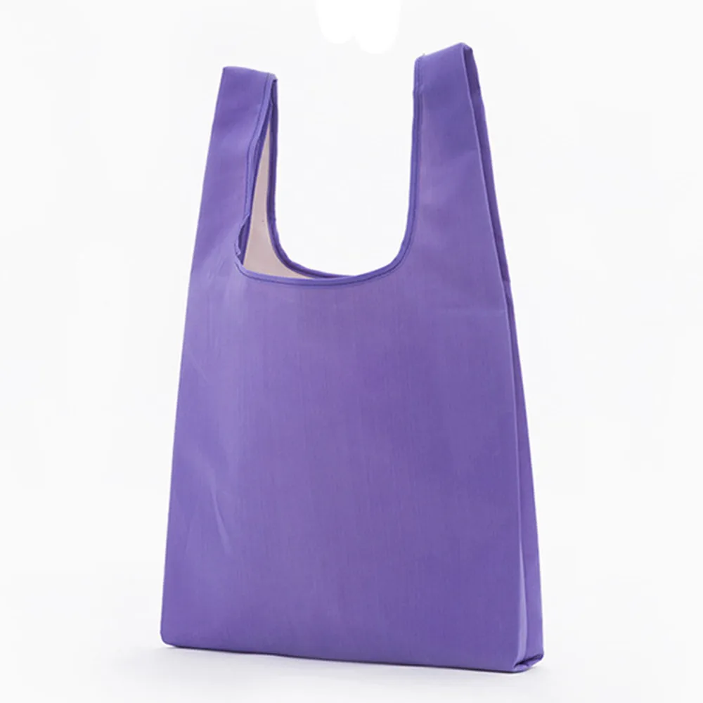 Большая вместительная креативная Складная утолщенная Сумка-тоут из ткани Оксфорд, многоразовая сумка для покупок Bolsas De Tela - Цвет: Purple
