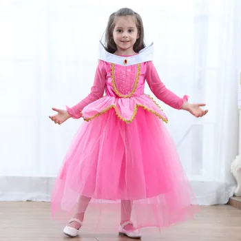 

Beauty Aurora Princess Dress for Girls Christmas Kids Cosplay Party Dresses Halloween Performance Costume Child Birthday Dress