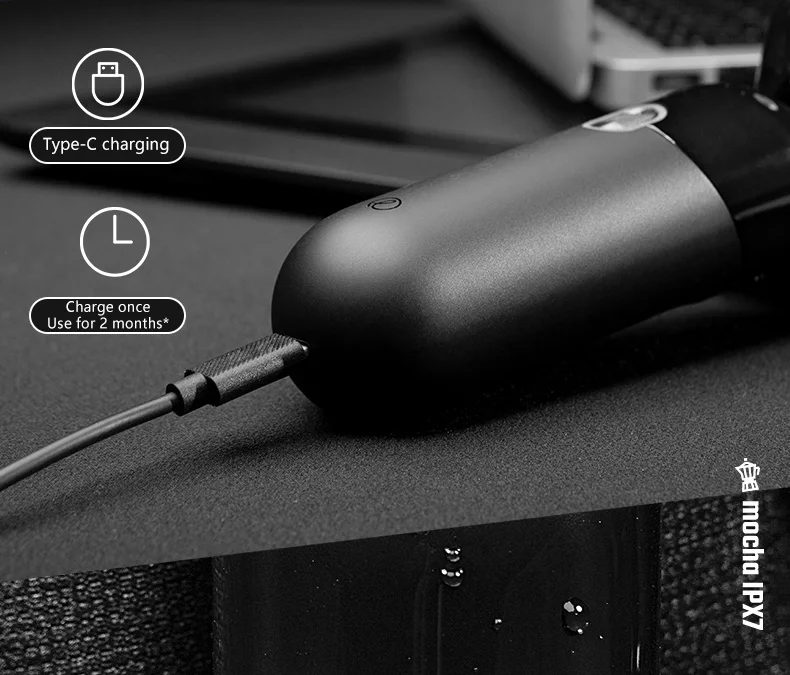 Xiaomi Enchen Mocha S Electric Shaver 360° Magnetic IPX7 Washable description image 15