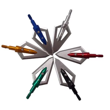 

6pcs Archery Broadheads 100 Grain Arrowhead 2 Fixed Blade Hunting Shooting Accessories