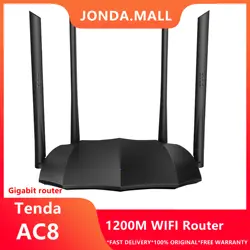Tenda AC8 AC1200M Беспроводной Wi-Fi маршрутизатор Поддержка IPV6 домашний охват двухдиапазонный беспроводной маршрутизатор, управление приложением