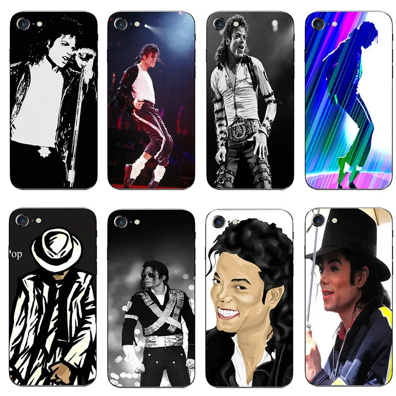 Soft TPU Silicone Moblie Phone Cases for iPhone X XR XS 11 Pro Max 10 7 6 6s 8 Plus 4 4S 5 5S SE 5C Michael Jackson Singer | Мобильные