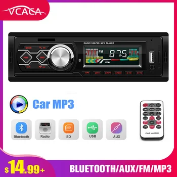 

VCACA Bluetooth Autoradio Car Stereo Radio FM Aux Input Receiver SD USB 1788 12V In-dash 1 din Car MP3 Multimedia Player