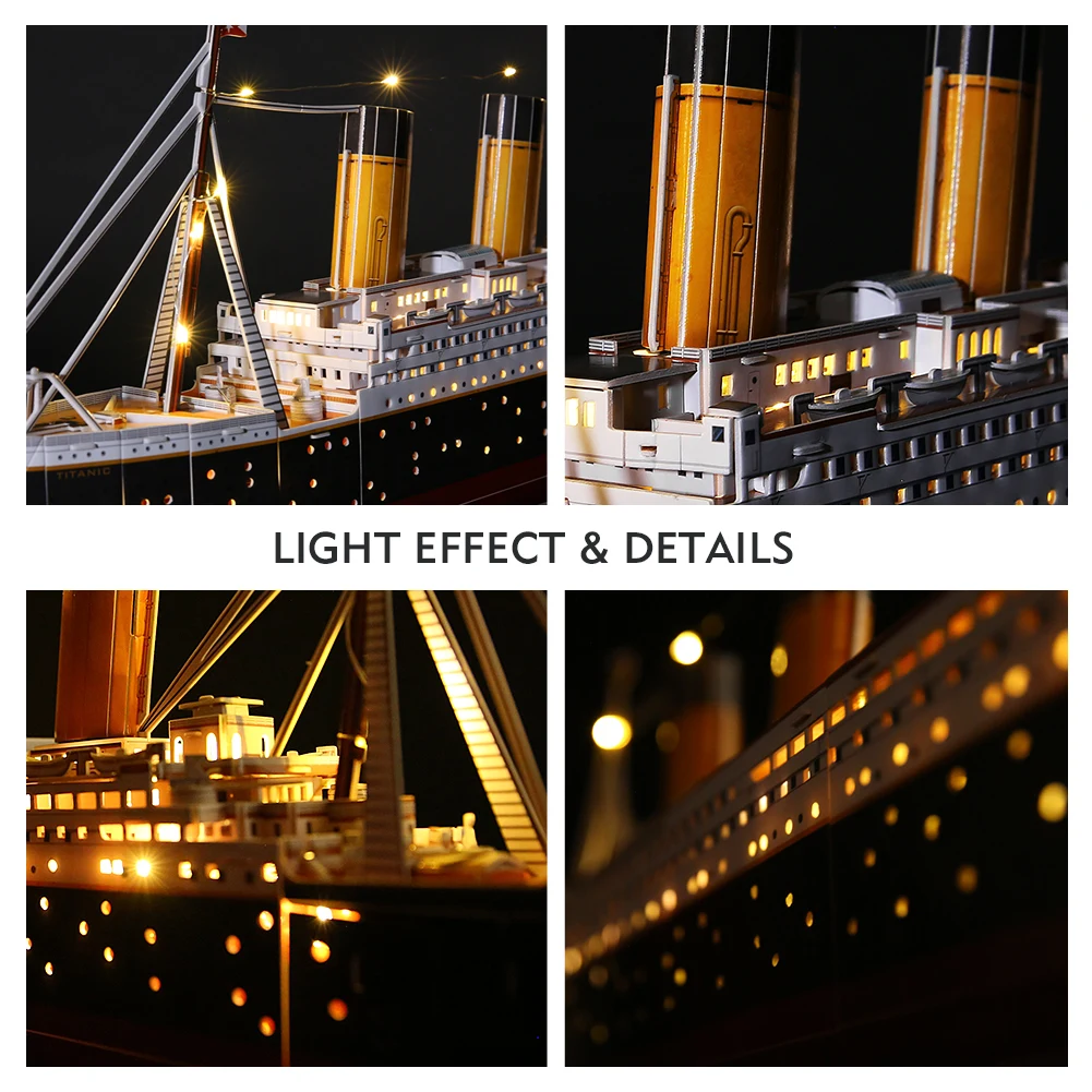 CubicFun 3d Puzzle Adults RMS Titanic Ship Toy Model Kit 266 Pcs Building Gift for sale online 