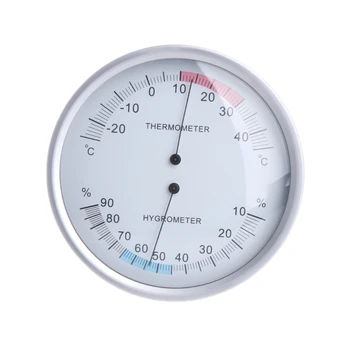 

OOTDTY 5 Inches Wall Mounted Household Thermometer Hygrometer Analog Temperature Meter A5YD