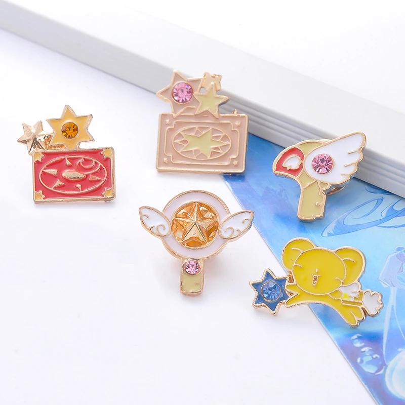 Милые животные булавки динозавры Цветок автомобиль рот сердце волшебные