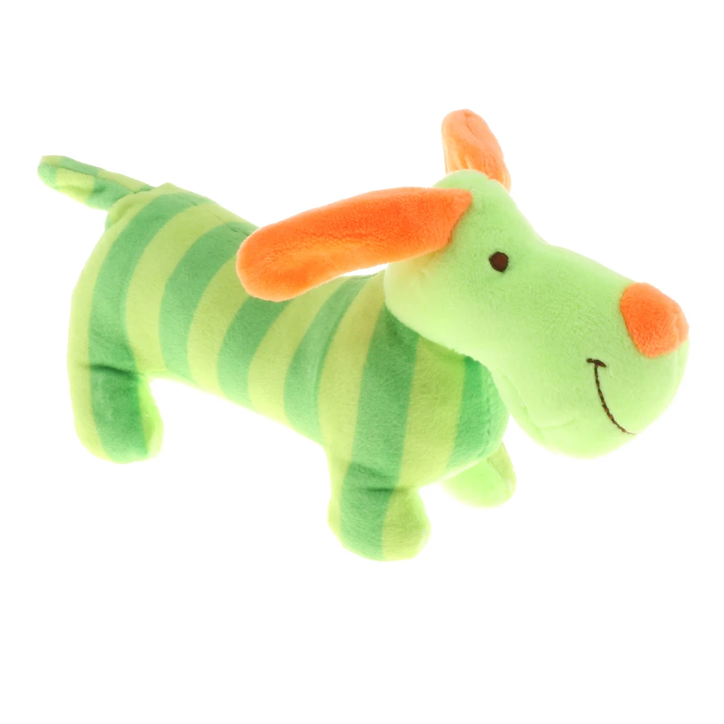 Novelty Stuffed Dog Shaking Bell Baby Rattle Toys Soft Plush Animal for Infants Boys Newborn Girls