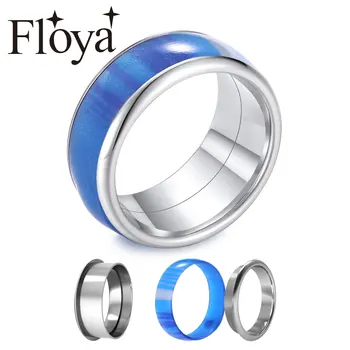 

Floya Symmetrical Hierarchy Rings Luxury Spinner Ring Argent Jewelry Brand Titanium Famous Design Ring