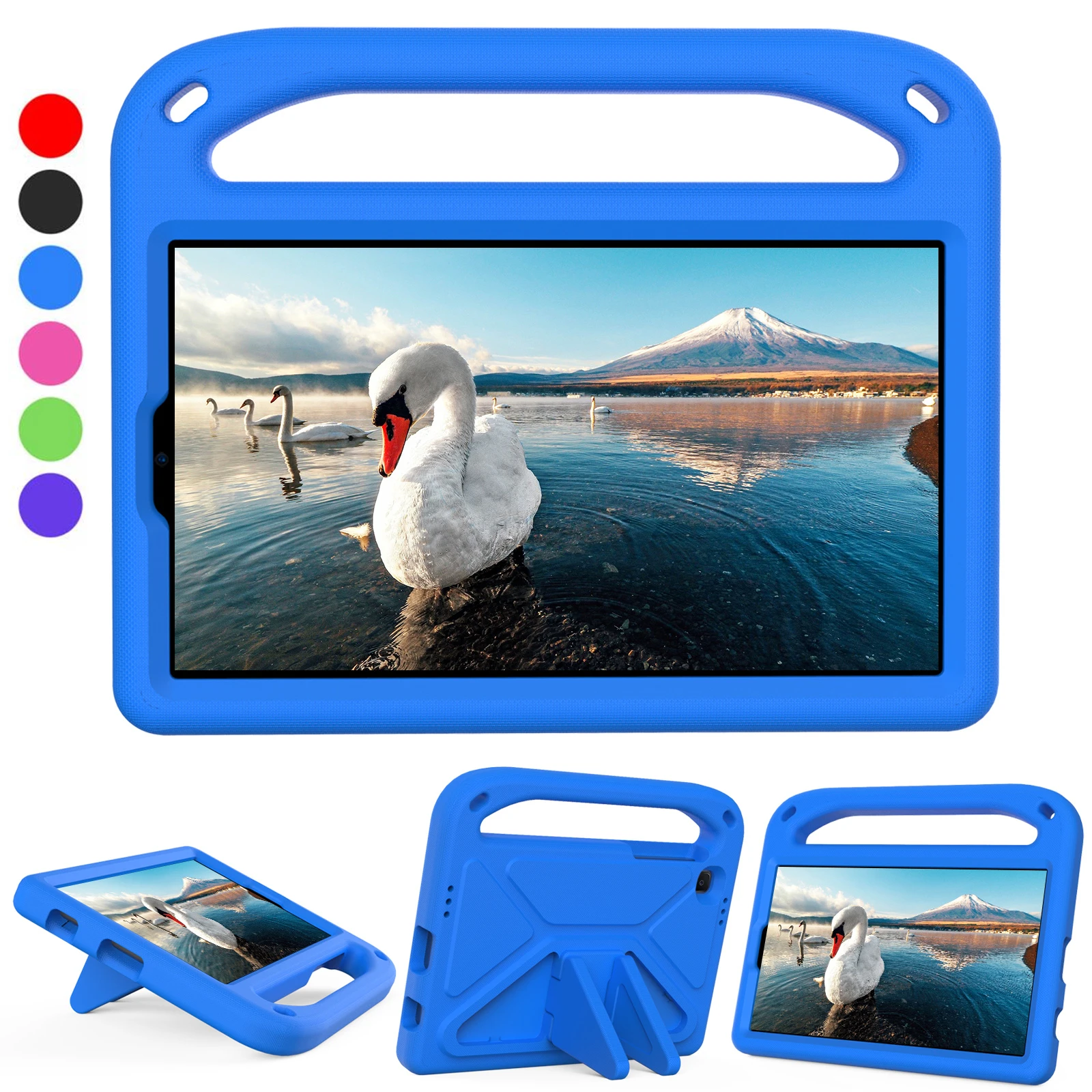 Capa de Suporte Eva Segura para Crianças para Samsung Galaxy Tab a7 Lite 8.7 Sm-t220 T225 T220 Sm-t225 8.7 2023 Capa para Tablet Infantil