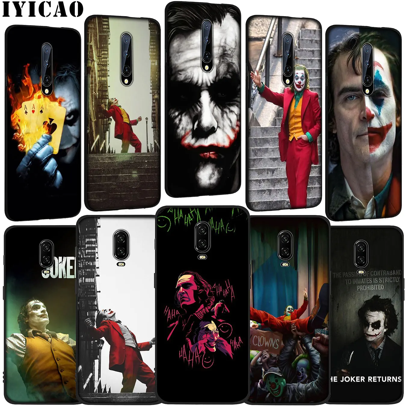 Joaquin Phoenix joker funny Soft Silicone TPU Black Phone Case for OnePlus 7T 7 Pro 6T 6 5T 5 One Plus 7Pro Cover |