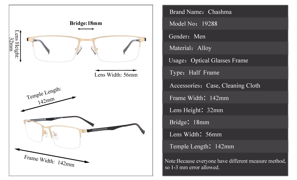 Мужские очки с полуоправой по рецепту, оптические очки для близорукости, дизайнерские прозрачные линзы, oprawki do okularow damskich