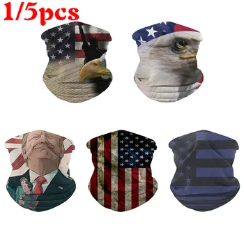 

Outdoor Neck Gaiter Face Mask 3D Flag Headband Headwear Magic Scarf Sport Fishing Cycling Hunting Hiking Bandana New 1/5pcs