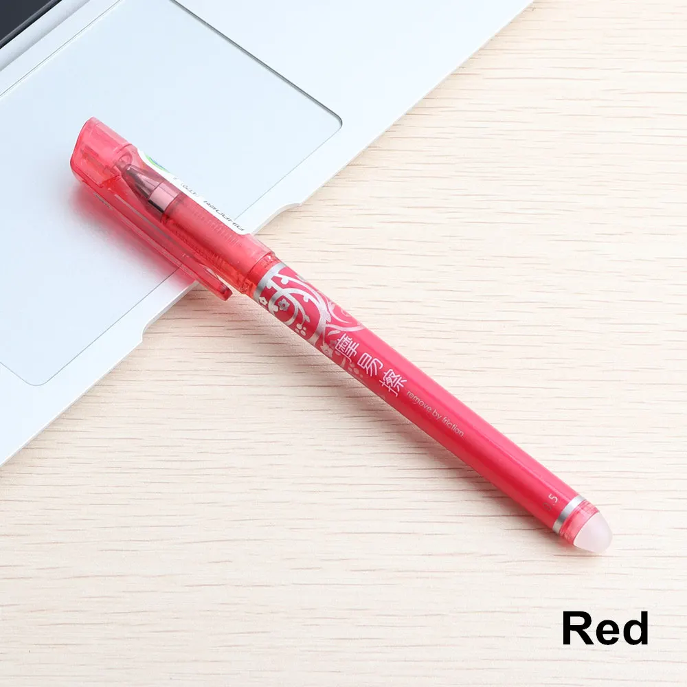 1 шт. рекламные стираемые маркеры для письма 0,5 мм гелевые ручки школьные офисные ручки - Цвет: red