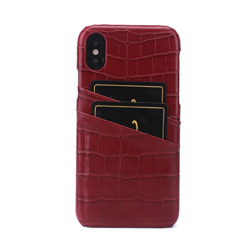 

Simple Card Crocodile Pattern Edging, Handmade, Customizable Mobile Phone Case Applicable Apple iPhone XR Anti-fall Phone Case