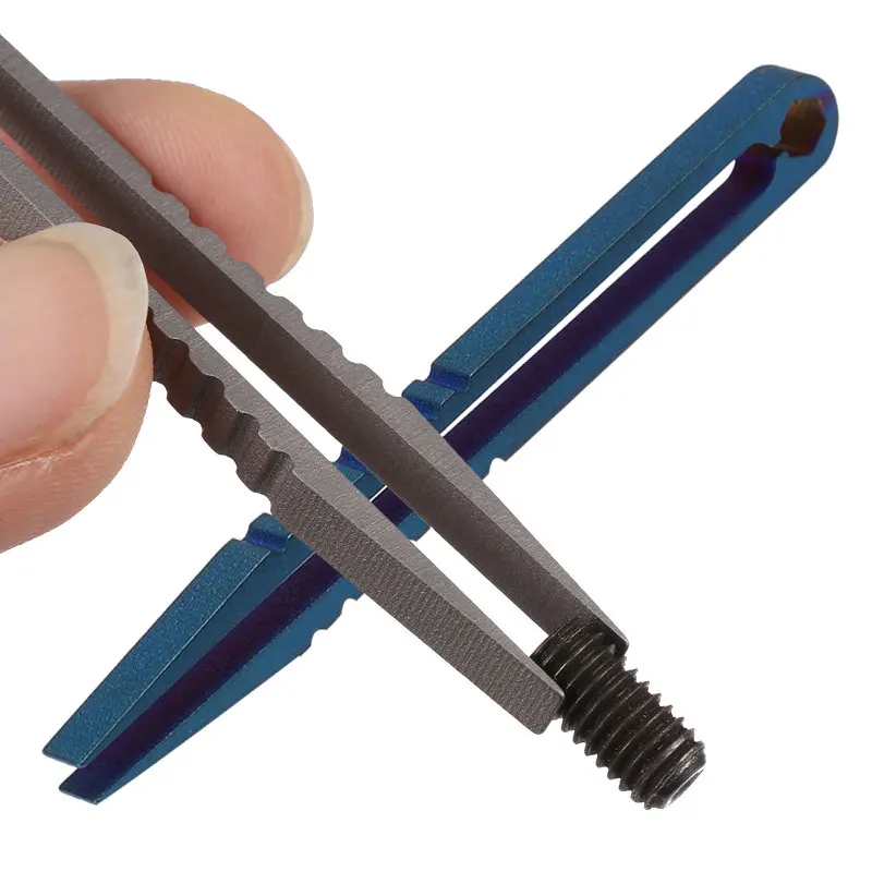 1PC TC4 Clip Titanium Tweezers Pick Up Clamping EDC Multipurpose Gadget Professional Camp Outdoor Pocket Maintenance Tool
