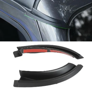 

2pcs Water Rain Gutter Extension Accessories For Jeep Wrangler JL 2018 2019 2020 Black Rain Gutter Extensions