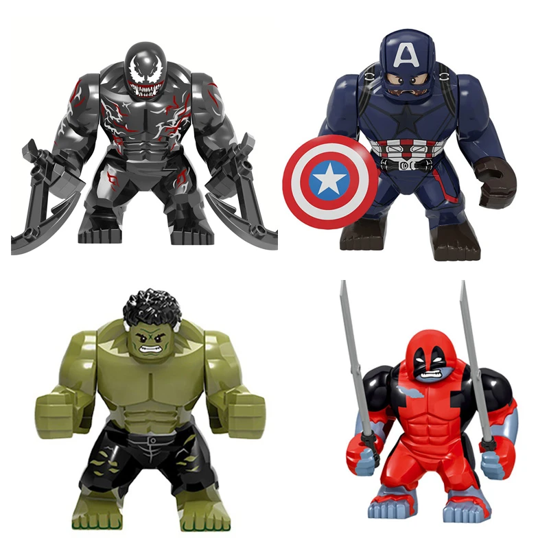 Disney Marvel Avengers Hulk Iron Man Venom Wolverine Super Heroes Building Blocks Figures Sets Toys For Children Gifts Blocks Aliexpress