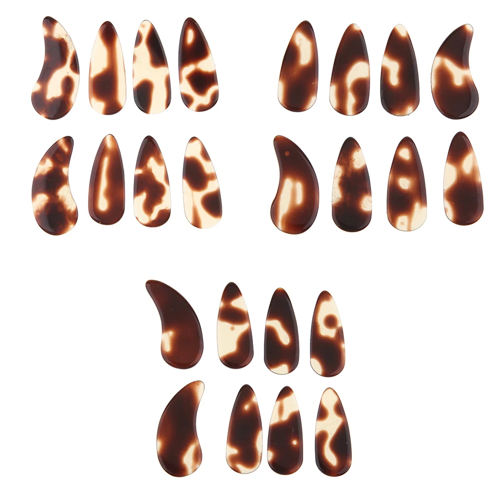 8pcs Polished Guzheng Finger Picks Flat Chinese Zither Gu Zheng Nails