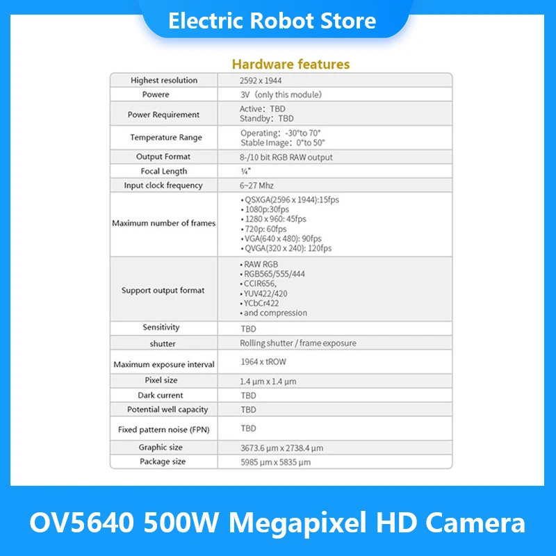 FriendlyELEC OV5640 500W ް ȼ HD ī޶, Nanopi Duo2 