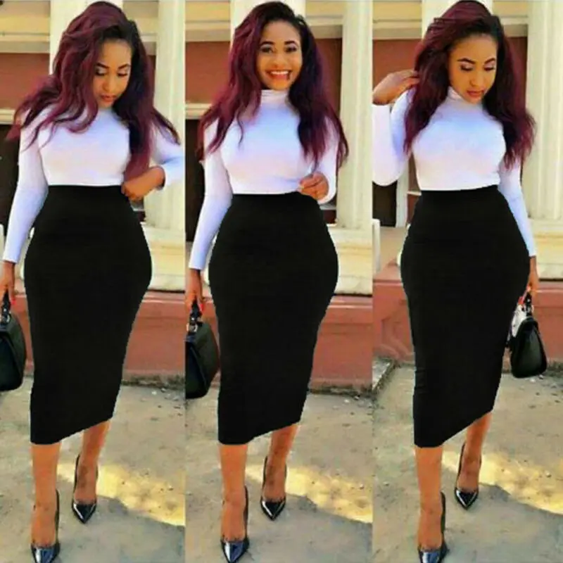 Office Pencil Skirt Stretch Women Bodycon Tube Womens Ladies Plain Plus Size Long Skirts 2019 Autumn Spring Stretchy Maxi Skirt Office Pencil Skirt Stretch Women Bodycon Tube Womens Ladies Plain Plus Size Long Skirts 2019 Autumn Spring Stretchy Maxi Skirt