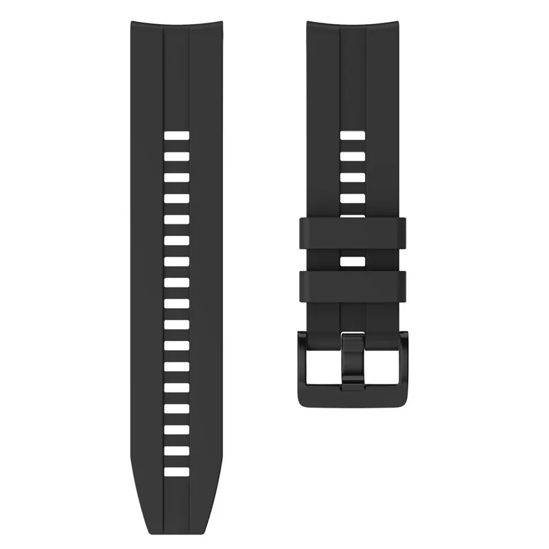 Silicone Sport Watch Band with Black Buckle - 22mm Smart Wrist Strap, Universal Fit