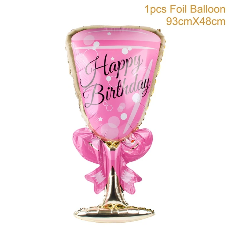 pink HB cups QIFU розовое золото 30 день Рождения Декор С Днем Рождения украшения для взрослых 30 день рождения посуда баннер для вечеринки в честь Дня рождения поставки - Цвет: pink HB cups