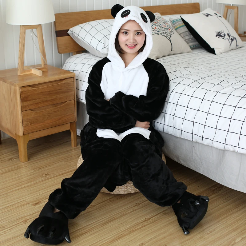 2021 Flannel Unicornio Onesie Adults Animal Pijama Stitch Pajamas Women Cosplay Cartoon Pyjama Totoro Panda Onesies Sleepwear mens cotton pajama sets