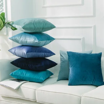 

Throw Pillow Cover Velvet Cushion Cover For Living Room Sofa 45*45 Kussenhoes Cushions Home Decoration Housse De Coussin