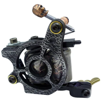 

Tattoo Gun Machine For Liner Shader 8 Wraps Coils Handmade Tattoo Machine Artist Basic Starter MZZ056-10