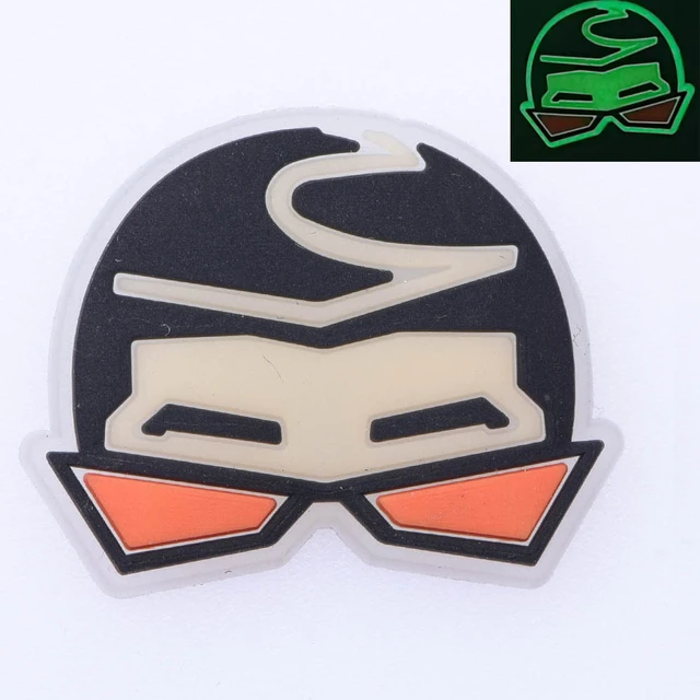 1pcs Glow in The Dark Croc Shoe Charms PVC Noctilucence Accessories Decoration Bad Bunny for Clogs JIBZ Button Charm Kids Gifts p2666